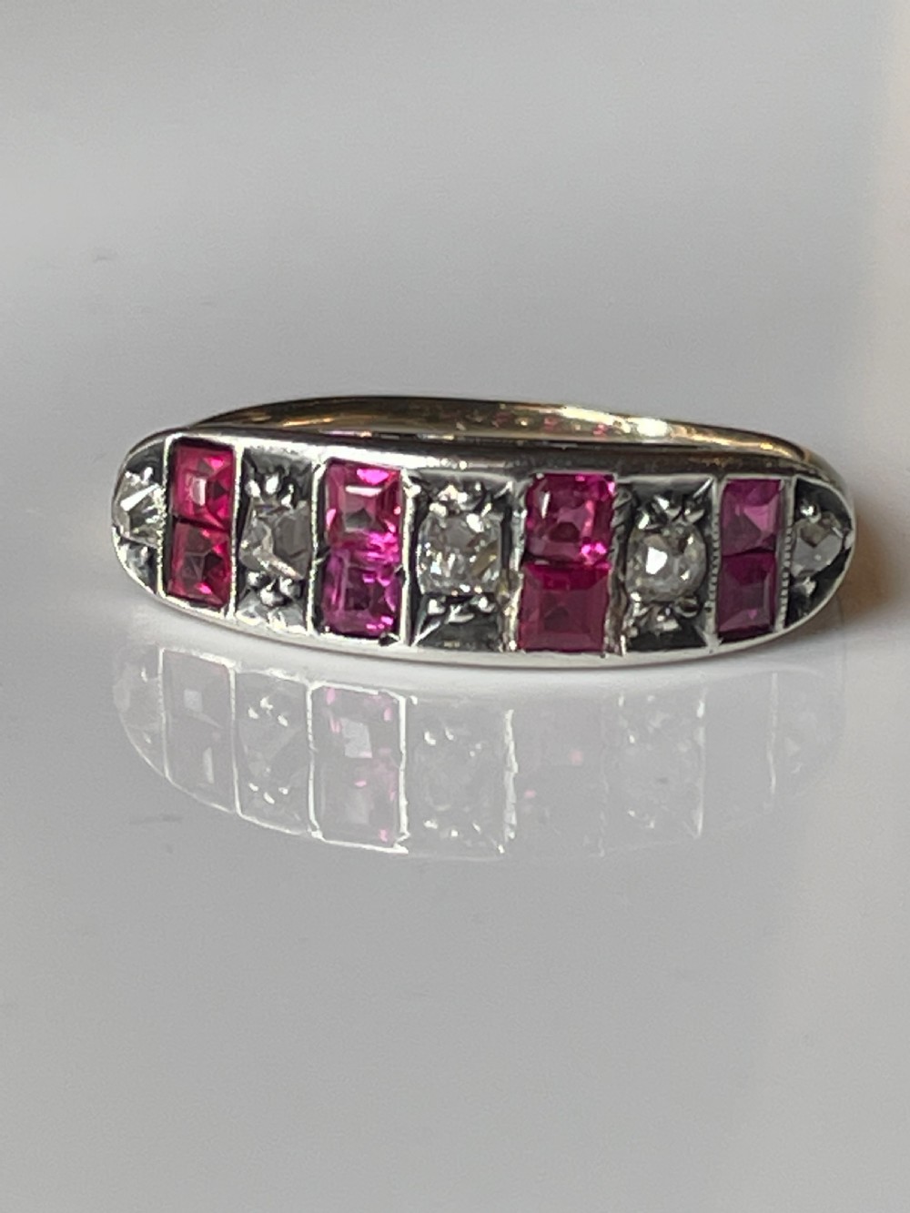 Ruby and Diamond Early 20th Century  Ring