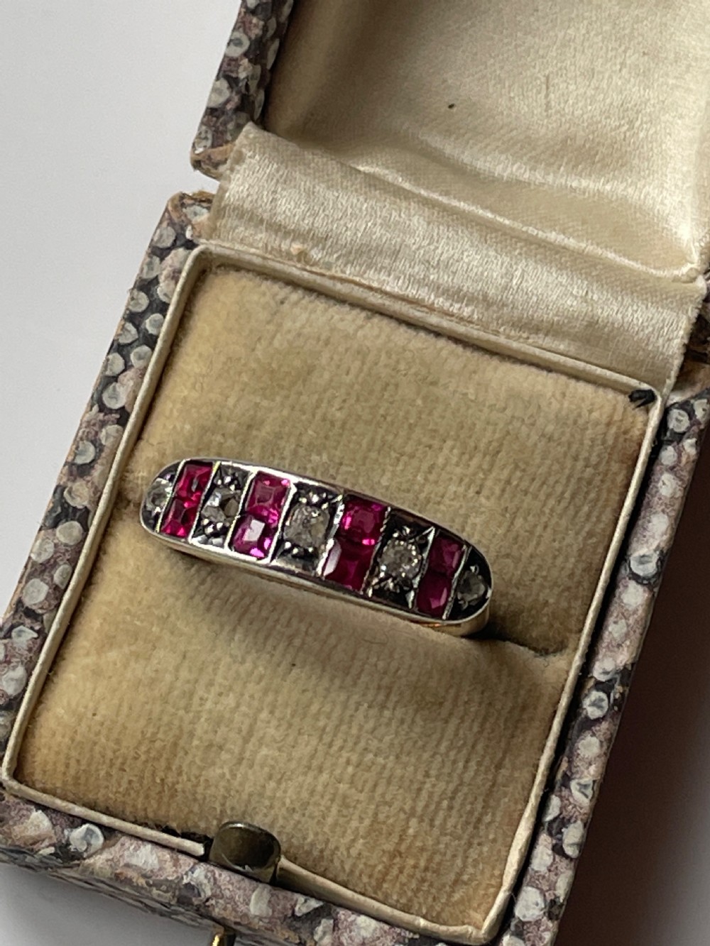 Ruby and Diamond Early 20th Century  Ring View V