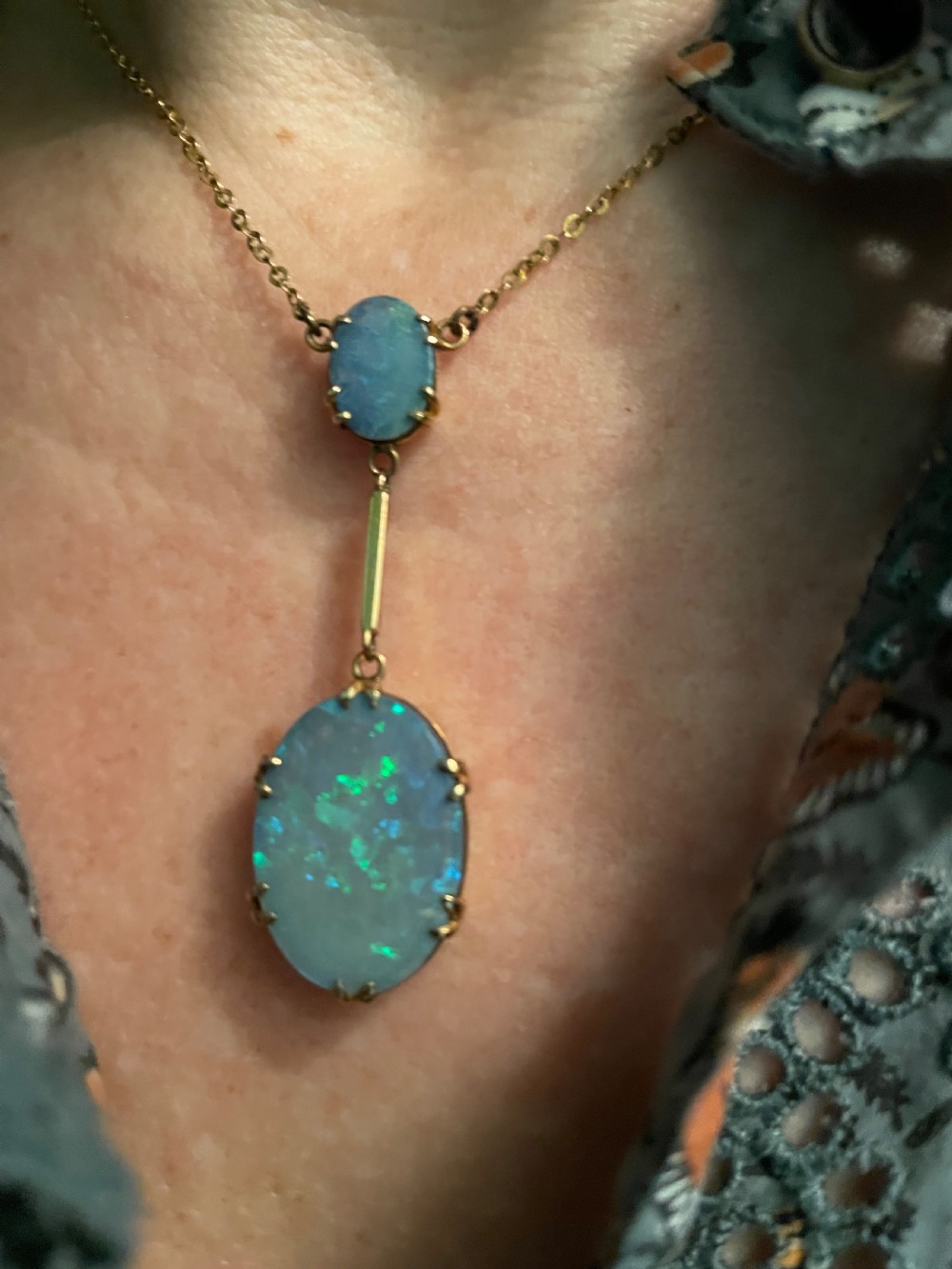 Edwardian Opal Pendant 