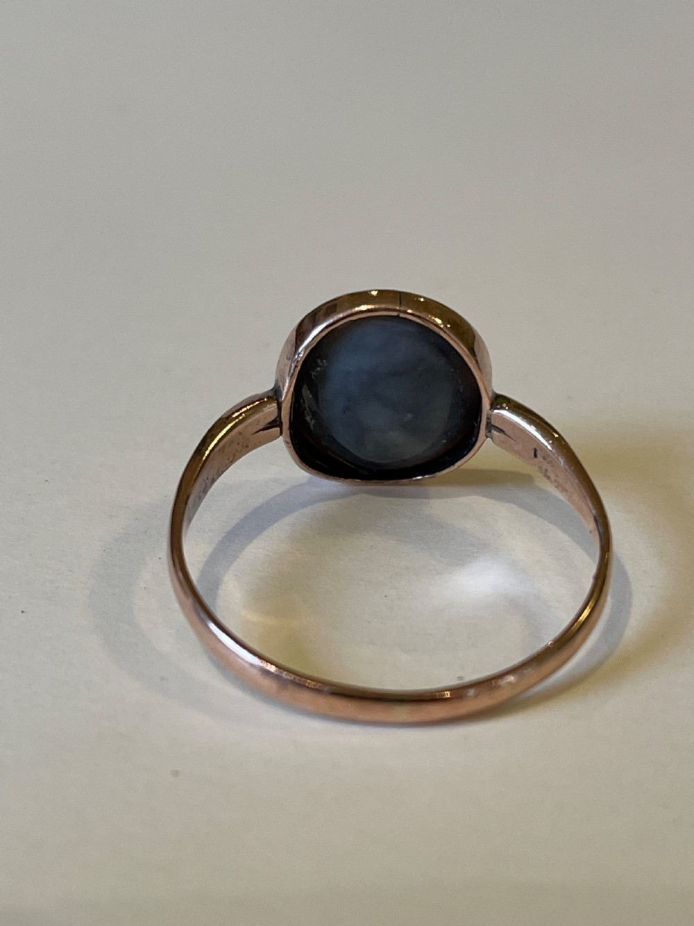 Black Opal Antique Gold Ring View III