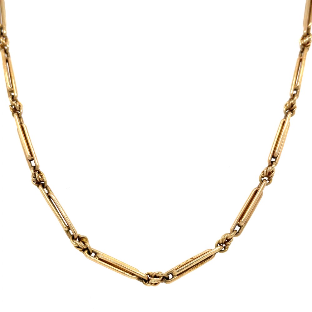 Edwardian Gold Watch Chain