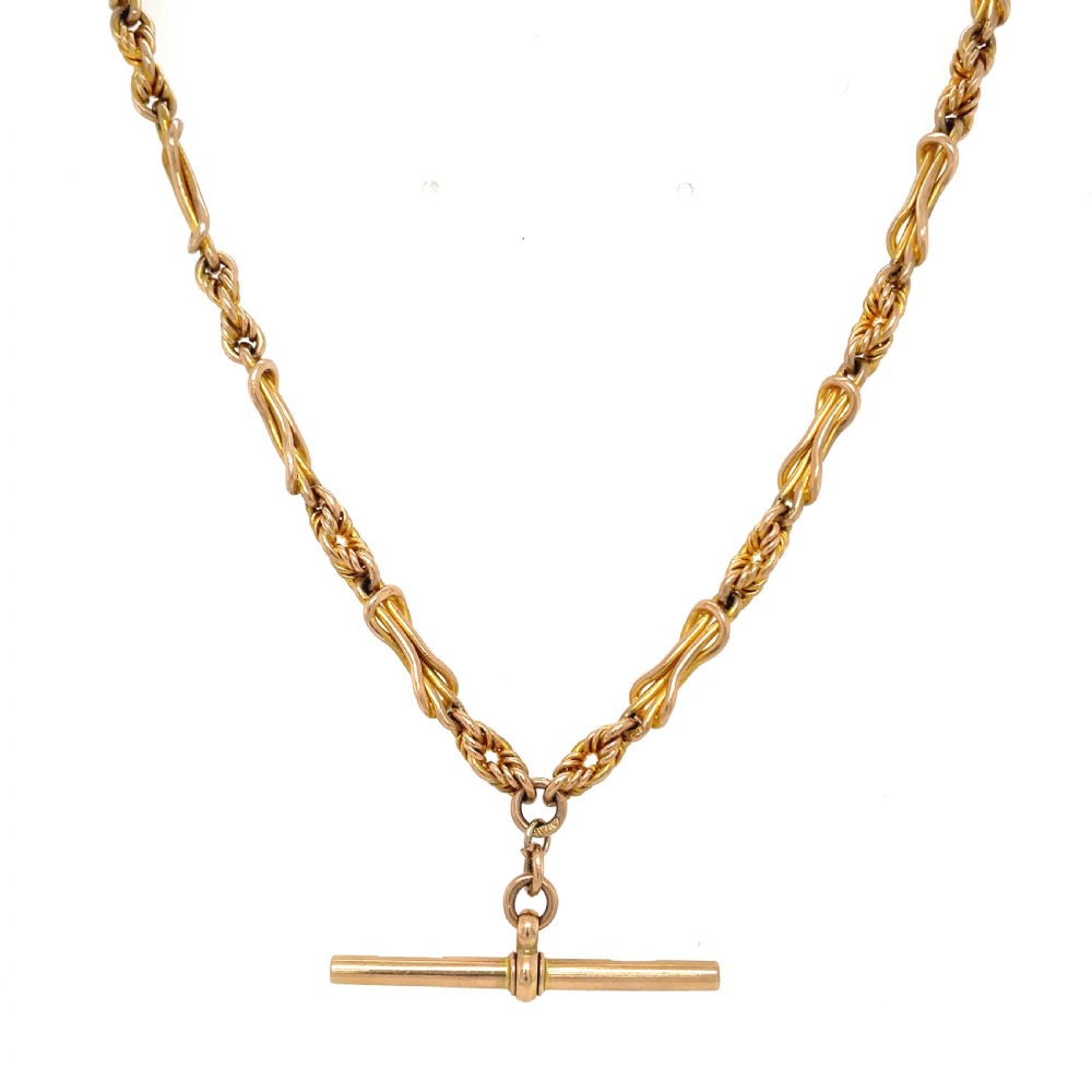 Edwardian 9ct Gold Watch Chain
