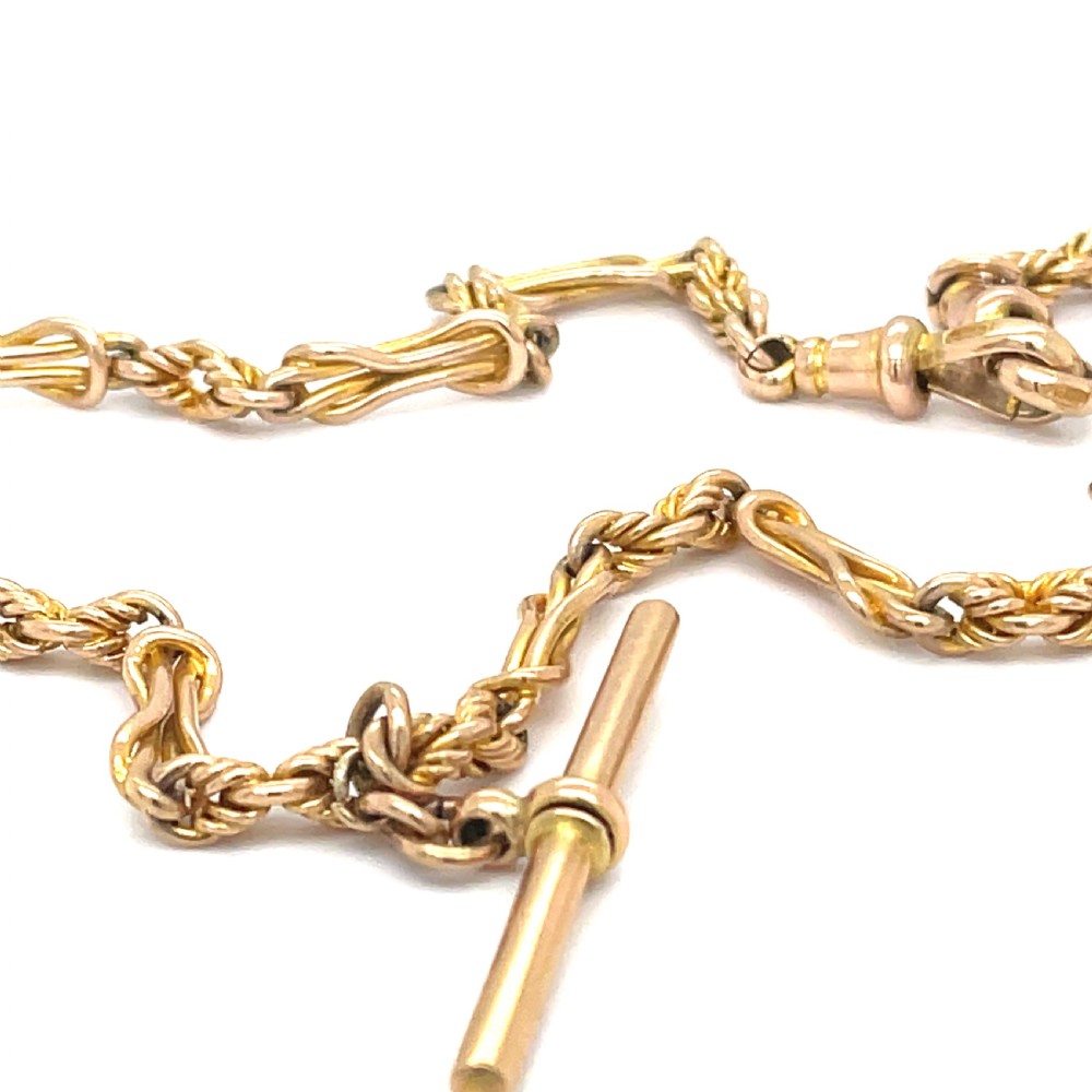 Edwardian 9ct Gold Watch Chain View III