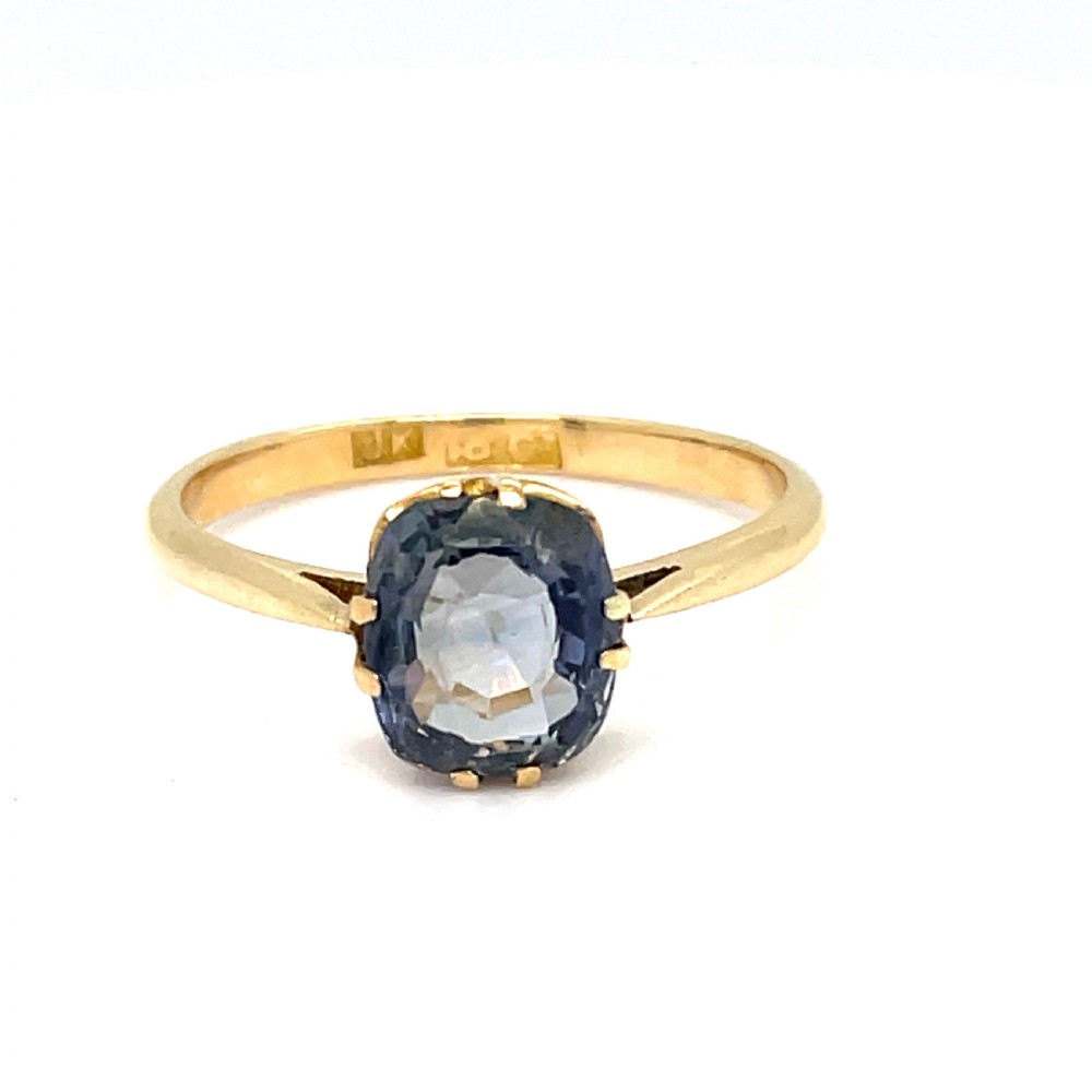 Sapphire Early 20th Century 18ct gold Ring View II