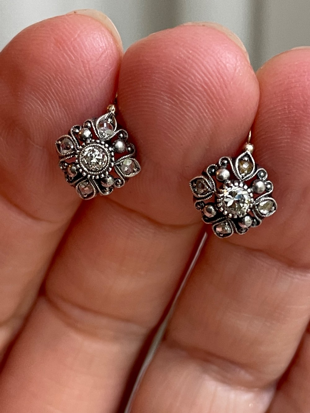 Antique Diamond Earrings