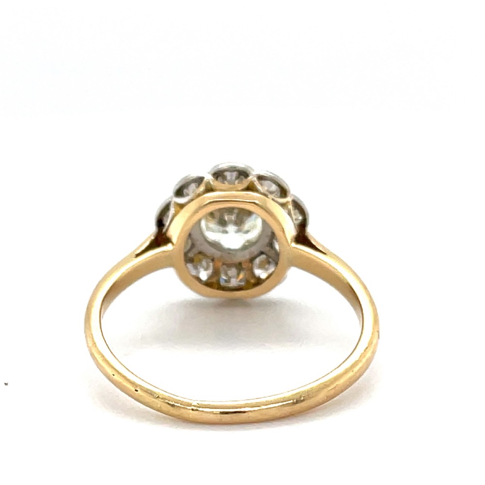 Mid Century Diamond Cluster Ring  View II