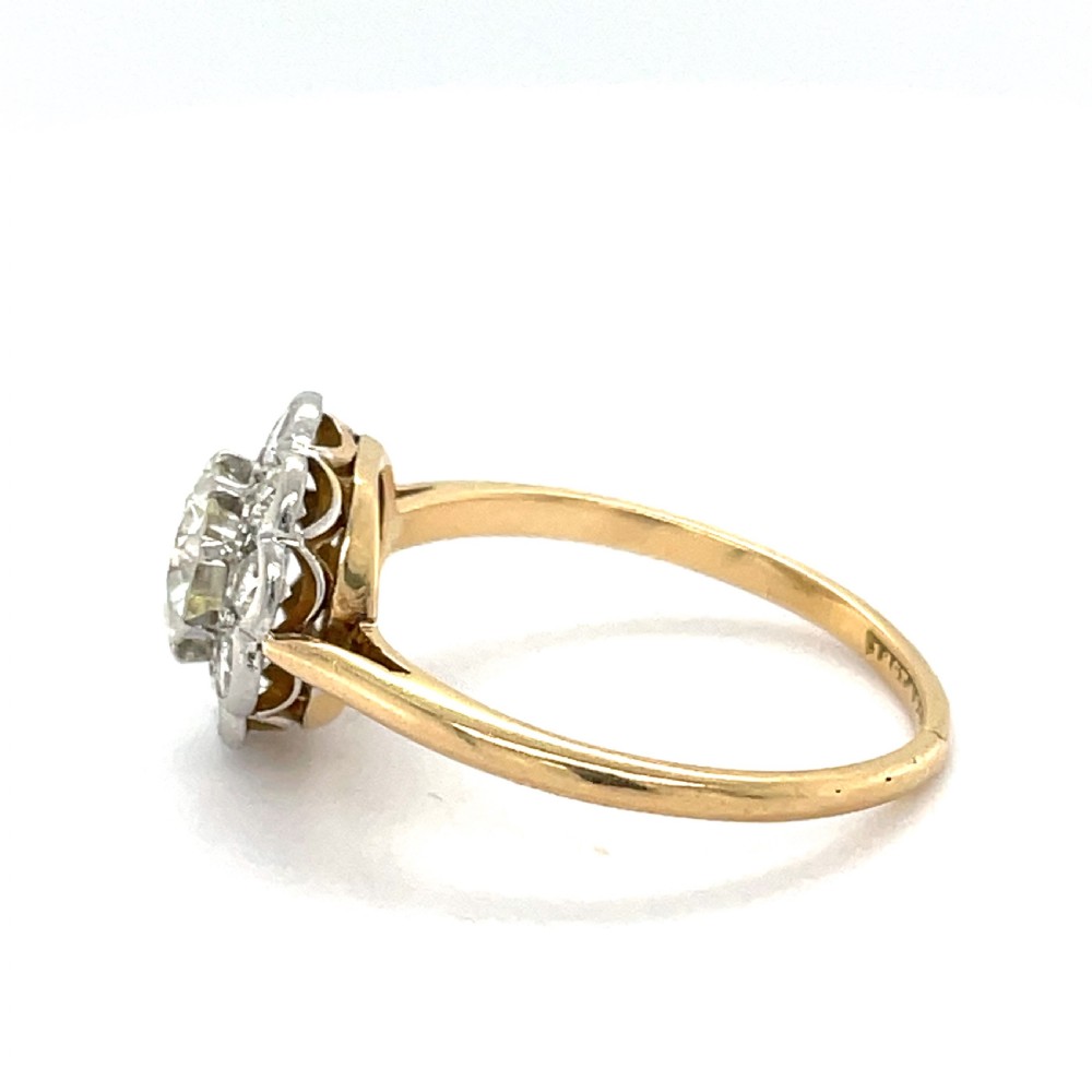 Mid Century Diamond Cluster Ring  View III