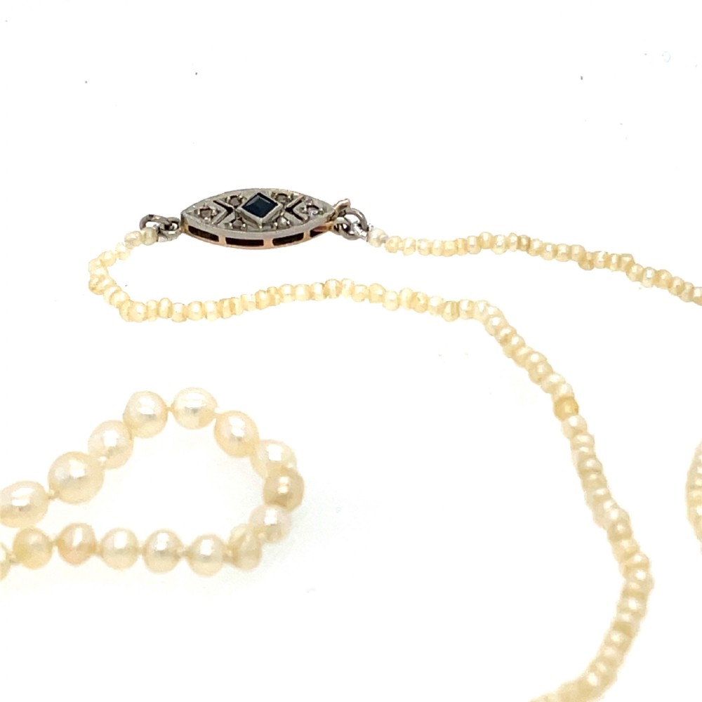 Certified Natural Saltwater Pearl Necklace View II