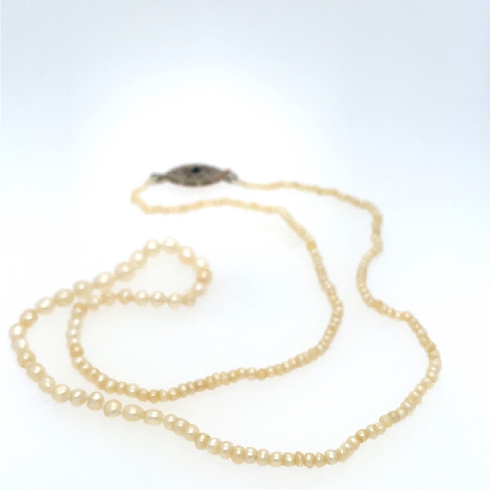 Certified Natural Saltwater Pearl Necklace View III