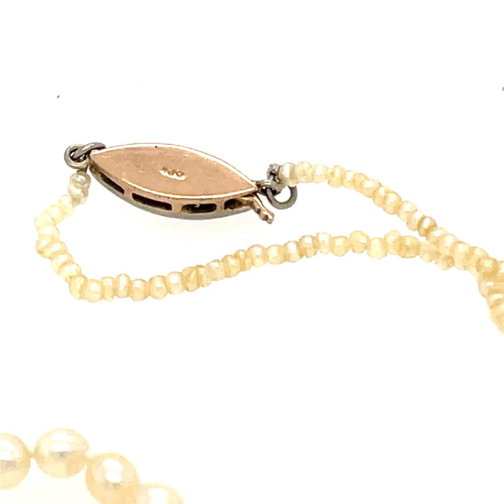 Certified Natural Saltwater Pearl Necklace View IV