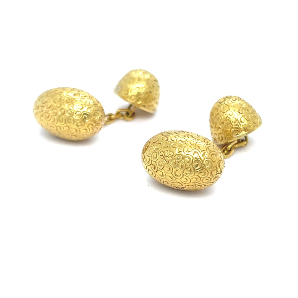 15ct Gold Victorian Cufflinks View III
