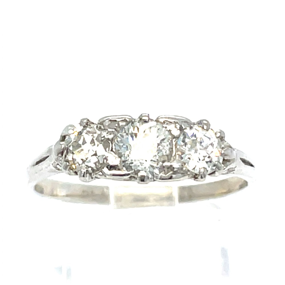 Diamond and Platinum Ring 