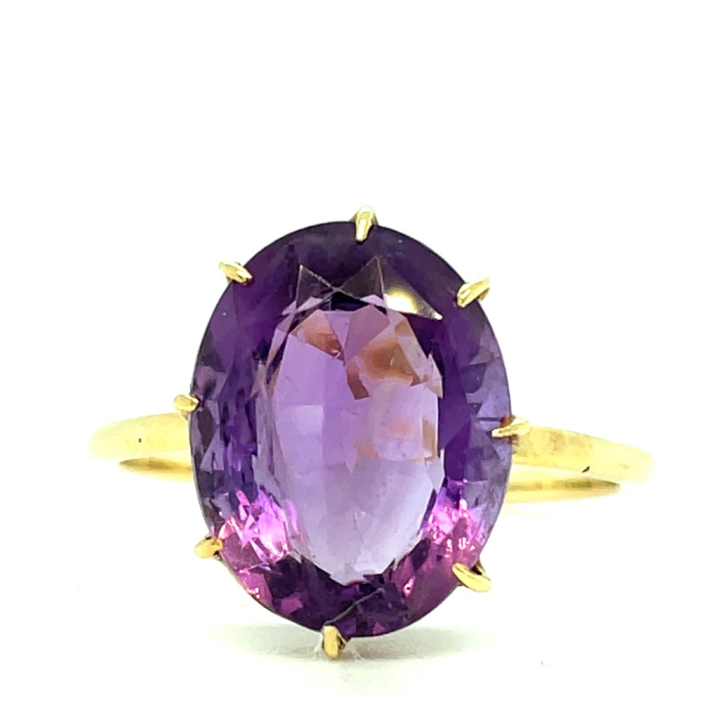 Amethyst 18ct Gold Ring