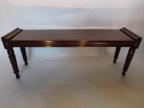 William IV Period Mahogany Hall-bench