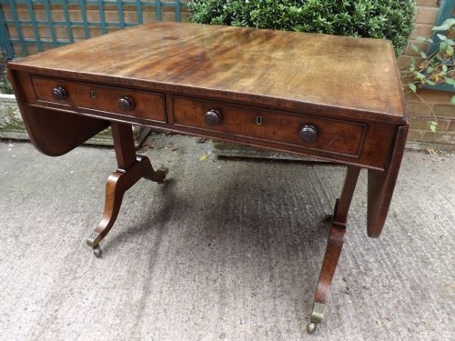 C19th Regency Period Mahogany Sofa Table.