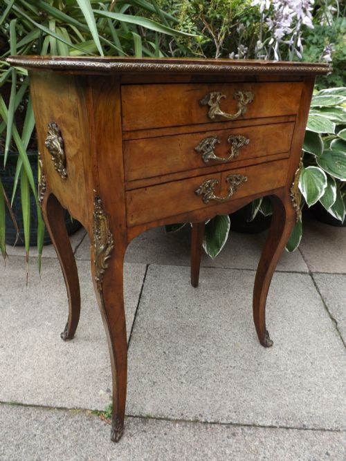Late C19th French Ormolu-mounted Walnut Occasional Table.