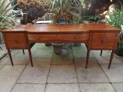 Early C19th Late George III Period Mahogany Sideboard of Impressive Scale and Proportions.