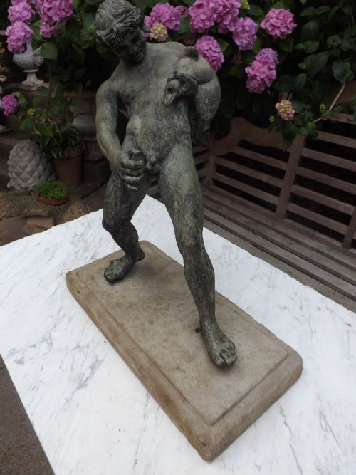 fig 2. C19th Italian 'Grand Tour' souvenir bronze figure , after the antique ,of drunken Faun .