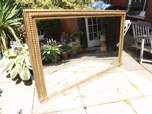 fig 1. Early C19th Regency period gilt-wood overmantel mirror .
