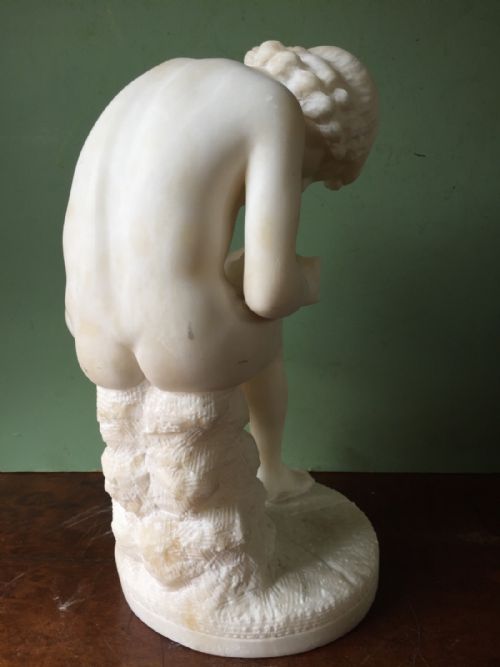 fig 3. C19th Italian carved alabaster 'Grand Tour' souvenir sculpture ,after the antique, of