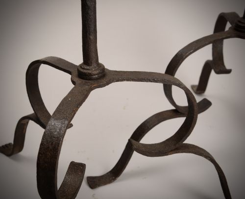 LARGE WROUGHT IRON CANDLE STANDS - ADDITIONAL PHOTO 4