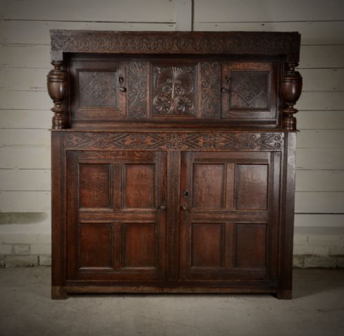 RARE AND IMPORTANT CO DURHAM COURT CUPBOARD - ADDITIONAL PHOTO 1