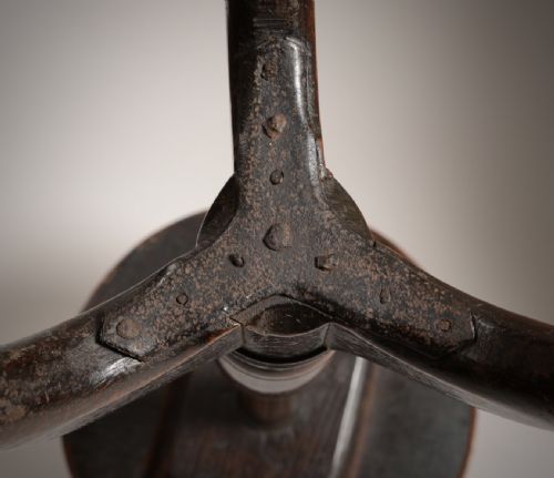 C18TH WINE TABLE CANDLE STAND - ADDITIONAL PHOTO 3