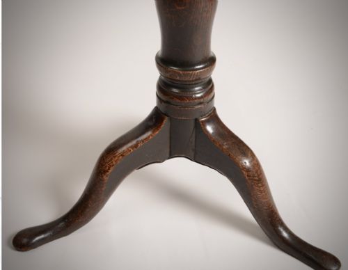 C18TH WINE TABLE CANDLE STAND - ADDITIONAL PHOTO 4