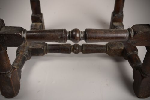 LATE C17TH CANED WALNUT CHAIR - ADDITIONAL PHOTO 3