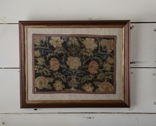 PAIR OF EARLY 18THC NEEDLEWORKS - ADDITIONAL PHOTO 1
