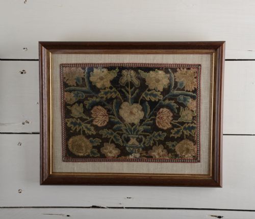 PAIR OF EARLY 18THC NEEDLEWORKS - ADDITIONAL PHOTO 2