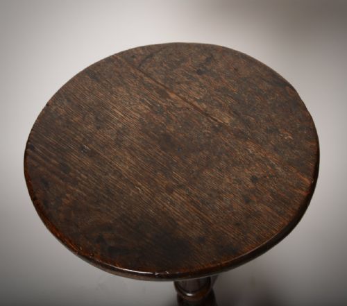 EARLY C18TH CANDLE STAND - ADDITIONAL PHOTO 1