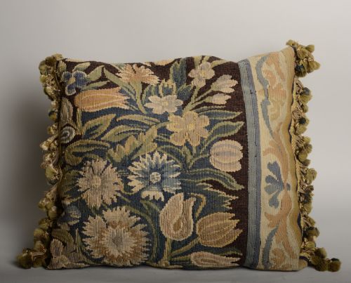 early tapestry cushion - CATEGORY: ANTIQUE MISCELLANEOUS - DATED 18TH CENTURY