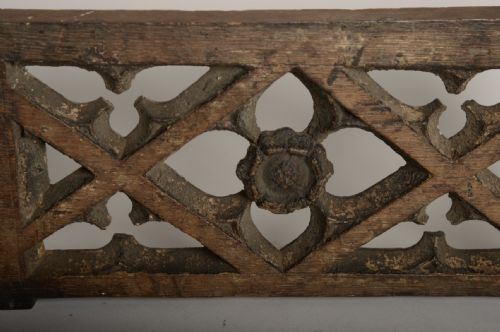 MEDIEVAL GOTHIC CARVED TRACERY FRAGMENT - ADDITIONAL PHOTO 1