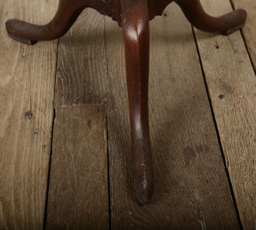 GEORGE 111 MAHOGANY CANDLE STAND - ADDITIONAL PHOTO 5