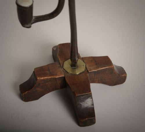 RARE CRUCIFORM BASE RUSHNIP RUSH LIGHT HOLDER - ADDITIONAL PHOTO 1