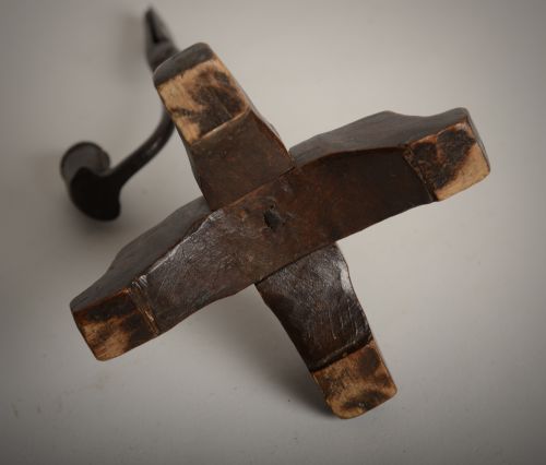 RARE CRUCIFORM BASE RUSHNIP RUSH LIGHT HOLDER - ADDITIONAL PHOTO 3