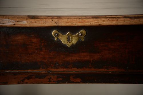 RARE 18TH C YEW WOOD WRITINGCONSOLE TABLE - ADDITIONAL PHOTO 5