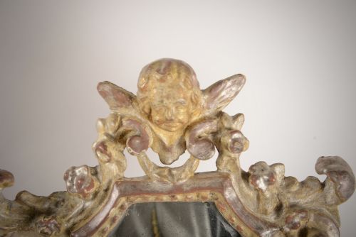 SMALL C18TH VENETIAN MIRROR - ADDITIONAL PHOTO 1