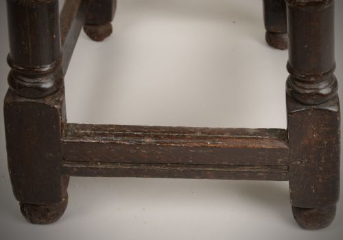 EARLY C17TH COLUMN LEG JOINED STOOL JOINT STOOL - ADDITIONAL PHOTO 6