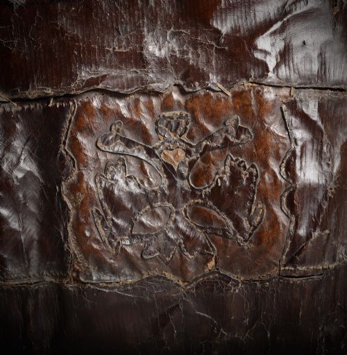 LOVE TOKEN DATED LEATHER BAG FOLK ART - ADDITIONAL PHOTO 2