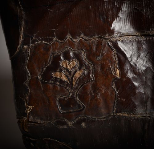 LOVE TOKEN DATED LEATHER BAG FOLK ART - ADDITIONAL PHOTO 6