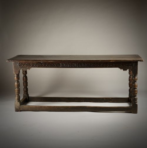 DATED 17TH CENTURY WESTMORELAND OAK REFECTORY TABLE - ADDITIONAL PHOTO 4