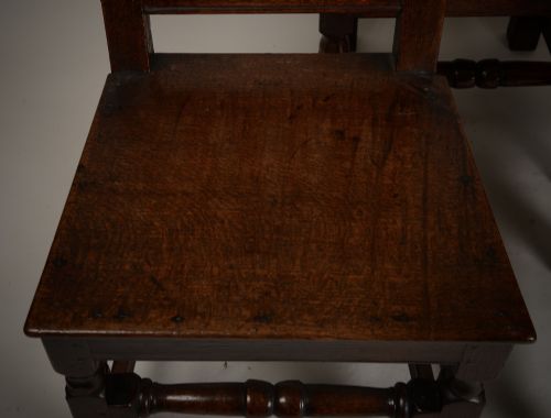 SET OF FOUR LATE C17TH CHAIRS - ADDITIONAL PHOTO 2