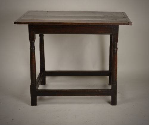 RARE PAIR OF EARLY OAK CENTRE TABLES CONSOLE TABLES - ADDITIONAL PHOTO 4