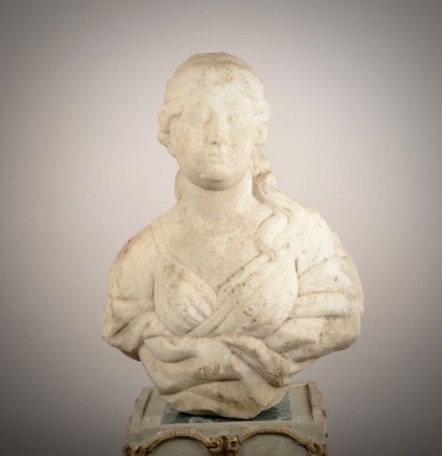 LATE C17TH MARBLE BUST - ADDITIONAL PHOTO 3