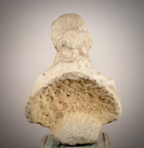 LATE C17TH MARBLE BUST - ADDITIONAL PHOTO 4
