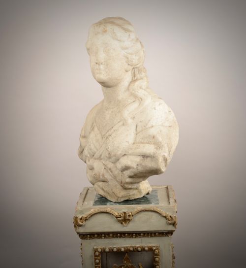 LATE C17TH MARBLE BUST - ADDITIONAL PHOTO 6