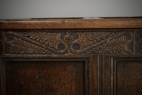 DATED C17TH WESMORLAND OAK CHEST MULE CHEST - ADDITIONAL PHOTO 2