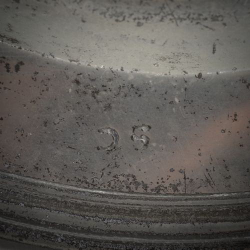 MULTIPLE REEDED WILLIAM AND MARY PEWTER DISH - ADDITIONAL PHOTO 3